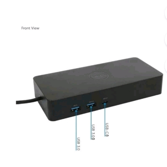 DELL D6000 DisplayLink Universal Docking Station +130W AC USB 3.0 / USB-C UHD 4K - Picture 6 of 16